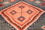 vintage square tribal gabbeh persian rug 49649 medallion Nazmiyal