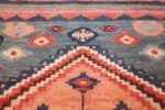 vintage square tribal gabbeh persian rug 49649 top Nazmiyal