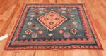 vintage square tribal gabbeh persian rug 49649 whole Nazmiyal