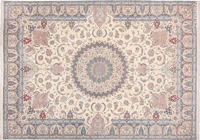 20th Century Silk and Wool Fine Persian Nain Rug 20th Century Silk and Wool Fine Persian Nain Rug #60029 by Nazmiyal