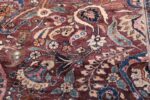antique purple color persian khorassan rug 49686 leaves Nazmiyal