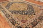antique room size diamond design persian kerman rug 49680 side Nazmiyal