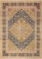 Antique Room Size Diamond Design Persian Kerman Rug 49680 by Nazmiyal
