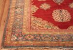 antique room size sultanabad persian rug 49679 corner Nazmiyal