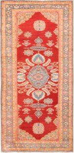 Long and Narrow Antique Persian Sultanabad Rug 49679 by Nazmiyal