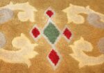 antique round french art deco rug by leleu 49693 jewel Nazmiyal