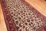 antique wide hallway gallery size persian isfahan rug 60045 field Nazmiyal