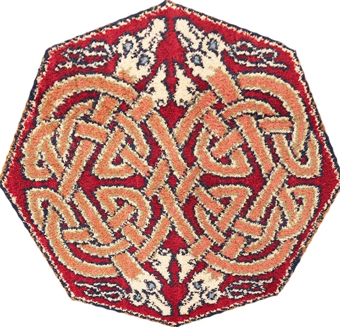 Central Rug Medallion With Celtic Knot Design by Nazmiyal