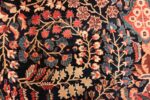 classic oversize antique navy blue persian sarouk farahan rug 60047 scrolls Nazmiyal