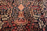 classic oversize antique navy blue persian sarouk farahan rug 60047 tiara Nazmiyal