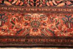 classic oversize antique navy blue persian sarouk farahan rug 60047 top Nazmiyal