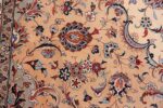 fine large vintage persian silk kashan rug 60039 cream Nazmiyal
