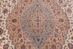 fine large vintage persian silk kashan rug 60039 medallion Nazmiyal