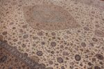 fine large vintage persian silk kashan rug 60039 side Nazmiyal