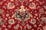 fine red color large vintage persian tabriz rug 60046 tiara Nazmiyal