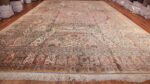 geometric silk vintage qum persian rug 60035 whole Nazmiyal