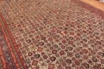 large ivory mina khani design antique persian malayer rug 60043 field Nazmiyal