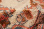 large ivory arts and crafts design antique turkish oushak rug 49672 pile Nazmiyal