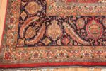 large jewel tone vintage persian tabriz rug 60041 corner Nazmiyal