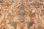 large sea foam shield design antique persian kerman rug 49677 gold Nazmiyal