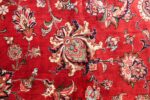 large silk vintage qum persian rug 60022 green Nazmiyal