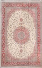 Large Vintage Persian Silk Qum Rug 60025 by Nazmiyal
