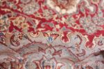 large silk vintage qum persian rug 60025 pile Nazmiyal