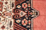 large silk vintage qum persian rug 60034 flower Nazmiyal