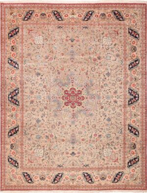 Fine Decorative Large Vintage Persian Tabriz Rug 60011 by Nazmiyal