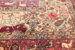 mythical antique tree of life design persian tehran rug 49197 peacock Nazmiyal