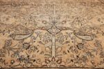 oversize neutral earth tone color persian khorassan rug 49427 base Nazmiyal