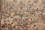 oversize neutral earth tone color persian khorassan rug 49427 flower Nazmiyal