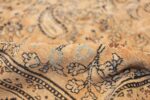 oversize neutral earth tone color persian khorassan rug 49427 pile Nazmiyal