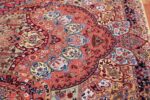 silk and wool large geometric vintage tabriz persian rug 60033 border Nazmiyal