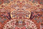silk and wool large geometric vintage tabriz persian rug 60033 bowl Nazmiyal