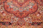 silk and wool large geomteric vintage tabriz persian rug 60033 curve Nazmiyal