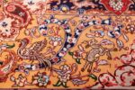 silk and wool large geomteric vintage tabriz persian rug 60033 gazal Nazmiyal