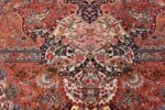 silk and wool large geomteric vintage tabriz persian rug 60033 ivory Nazmiyal