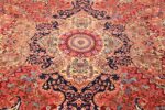 silk and wool large geometric vintage tabriz persian rug 60033 middle Nazmiyal