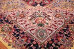 silk and wool large geometric vintage tabriz persian rug 60033 shape Nazmiyal