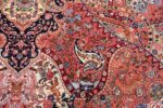 silk and wool large geometric vintage tabriz persian rug 60033 yellow Nazmiyal
