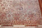 silk and wool large vintage tabriz persian rug 60012 corner Nazmiyal