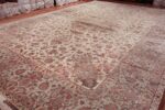 silk and wool large vintage tabriz persian rug 60012 side Nazmiyal