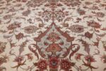 silk and wool large vintage tabriz persian rug 60012 tiara Nazmiyal