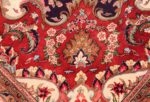 large silk vintage qum persian rug 60022 ivory Nazmiyal