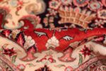 large silk vintage qum persian rug 60022 pile Nazmiyal