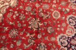 large silk vintage qum persian rug 60022 scrolls Nazmiyal