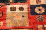 soccer field design antique tribal persian gashgai rug 49577 bear Nazmiyal