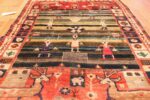 soccer field design antique tribal persian gashgai rug 49577 field Nazmiyal