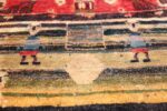 soccer field design antique tribal persian gashgai rug 49577 goal Nazmiyal